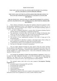 Executive Note to the Town and Country Planning (Development Planning) (Scotland) Regulations 2008. SSI 2008/426, Town and Country Planning (Grounds for Declining to Follow Recommendations) (Scotland) Regulations 2009. SSI 2009/53, and Planning etc. (Scotland) Act 2006 (Development Planning) (Saving, Transitional and Consequential Provisions) Order 2008. SSI 2008/427