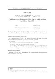 Planning etc. (Scotland) Act 2006 (Saving and Transitional Provisions) Order 2009