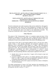 Executive Note to the Planning etc. (Scotland) Act 2006 (Commencement No.7) Order 2009 – "the commencement order" SSI 2009/100 (C.7) and the Planning etc. (Scotland) Act 2006 (Saving and Transitional Provisions) Order 2009 - "the savings and transitionals order" SSI 2009/101