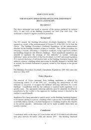 Executive Note to the Building (Procedure) (Scotland) Amendment Regulations 2009. SSI 2009/117