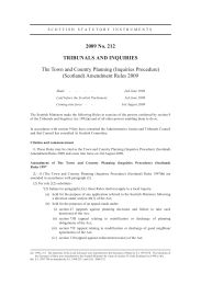 Town and Country Planning (Inquiries Procedure) (Scotland) Amendment Rules 2009