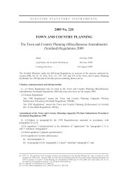 Town and Country Planning (Miscellaneous Amendments) (Scotland) Regulations 2009