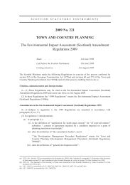 Environmental Impact Assessment (Scotland) Amendment Regulations 2009