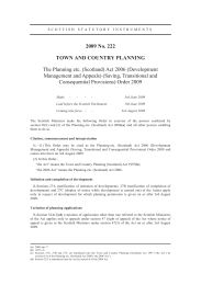Planning etc. (Scotland) Act 2006 (Development Management and Appeals) (Saving, Transitional and Consequential Provisions) Order 2009