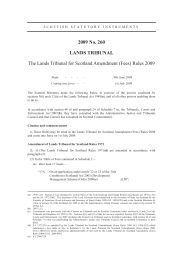 Lands Tribunal for Scotland Amendment (Fees) Rules 2009
