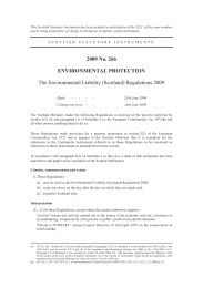 Environmental Liability (Scotland) Regulations 2009