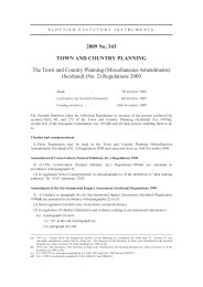 Town and Country Planning (Miscellaneous Amendments) (Scotland) (No.2) Regulations 2009