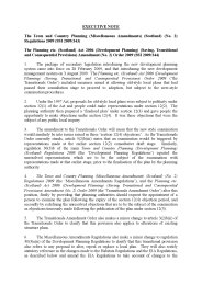 Executive Note to the Town and Country Planning (Miscellaneous Amendments) (Scotland) (No.2) Regulations 2009 (SSI 2009/343) and the Planning etc. (Scotland) Act 2006 (Development Planning) (Saving, Transitional and Consequential Provisions) Amendment (No.2) Order 2009 (SSI 2009/344)