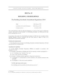 Building (Scotland) Amendment Regulations 2010