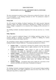 Executive Note to the Building (Scotland) Amendment Regulations 2010. SSI 2010/32