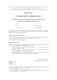 Pollution Prevention and Control (Designation of Directives) (Scotland) Order 2010