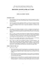 Explanatory Notes to the Housing (Scotland) Act 2010. asp 17