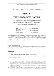 Town and Country Planning (Determination of Appeals by Appointed Persons) (Prescribed Classes) (Scotland) Regulations 2010