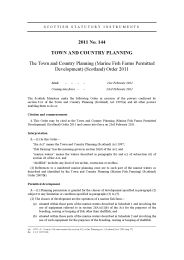 Town and Country Planning (Marine Fish Farms Permitted Development) (Scotland) Order 2011