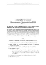Historic Environment (Amendment) (Scotland) Act 2011. asp 3