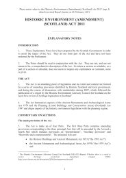 Explanatory Notes to the Historic Environment (Amendment) (Scotland) Act 2011. asp 3