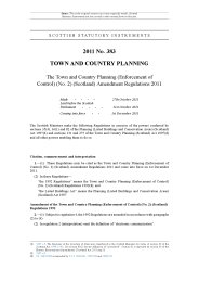 Town and Country Planning (Enforcement of Control) (No.2) (Scotland) Amendment Regulations 2011