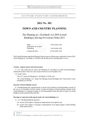 Planning etc. (Scotland) Act 2006 (Listed Buildings) (Saving Provisions) Order 2011