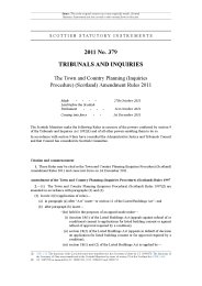 Town and Country Planning (Inquiries Procedure) (Scotland) Amendment Rules 2011