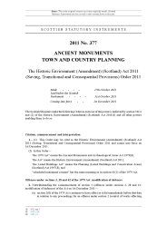 Historic Environment (Amendment) (Scotland) Act 2011 (Saving, Transitional and Consequential Provisions) Order 2011