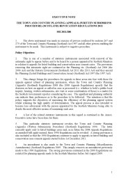 Executive Note to the Town and Country Planning (Appeals) (Written Submissions Procedure) (Scotland) Revocation Regulations 2011. SSI 2011/380