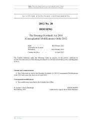 Housing (Scotland) Act 2010 (Consequential Modifications) Order 2012