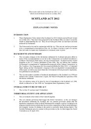Explanatory Notes for the Scotland Act 2012. Ch. 11
