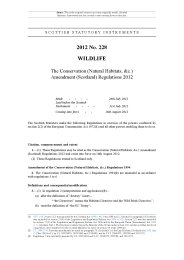 Conservation (Natural Habitats, etc.) Amendment (Scotland) Regulations 2012