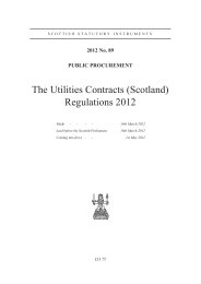 Utilities Contracts (Scotland) Regulations 2012 (Includes correction slip dated July 2012)