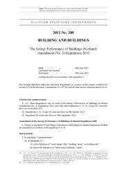 Energy Performance of Buildings (Scotland) Amendment (No.2) Regulations 2012