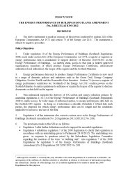 Policy Note to the Energy Performance of Buildings (Scotland) Amendment (No.3) Regulations 2012. SSI 2012/315