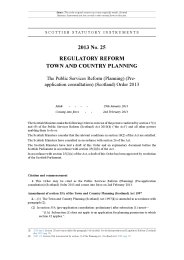 Public Services Reform (Planning) (Pre-Application Consultation) (Scotland) Order 2013