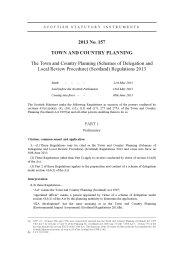 Town and Country Planning (Schemes of Delegation and Local Review Procedure) (Scotland) Regulations 2013