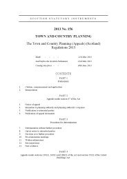 Town and Country Planning (Appeals) (Scotland) Regulations 2013