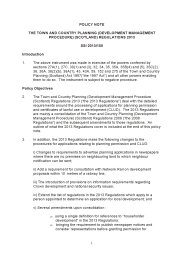 Policy Note to the Town and Country Planning (Development Management Procedure) (Scotland) Regulations 2013. SSI 2013/155
