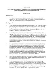 Policy Note to the Town and Country Planning (Control of Advertisements) (Scotland) Amendment Regulations 2013. SSI 2013/154