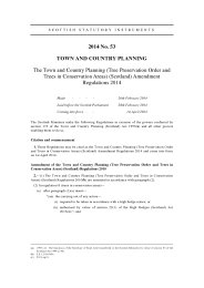 Town and Country Planning (Tree Preservation Order and Trees in Conservation Areas) (Scotland) Amendment Regulations 2014