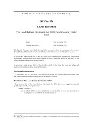 Land Reform (Scotland) Act 2003 (Modification) Order 2013