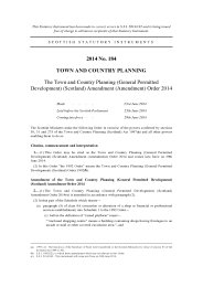 Policy Note to the Town and Country Planning (General Permitted Development) (Scotland) Amendment (Amendment) Order 2014. SSI 2014/184