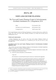 Town and Country Planning (Control of Advertisements) (Scotland) Amendment (No.2) Regulations 2014