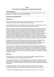 Final Business and Regulatory Impact Assessment. Transposition of article 14(5)-(8) of the Energy Efficiency Directive (2012/27/EU). SSI 2014/267