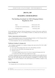 Building (Scotland) Act 2003 (Charging Orders) Regulations 2014