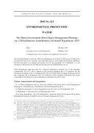 Water Environment (River Basin Management Planning etc.) (Miscellaneous Amendments) (Scotland) Regulations 2015