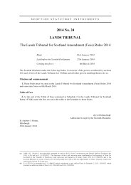 Lands Tribunal for Scotland Amendment (Fees) Rules 2014