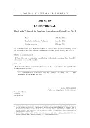 Lands Tribunal for Scotland Amendment (Fees) Rules 2015
