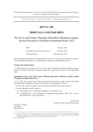 Town and Country Planning (Hazardous Substances Inquiry Session Procedure) (Scotland) Amendment Rules 2015