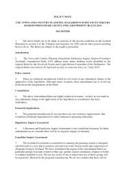 Policy Note to the Town and Country Planning (Hazardous Substances Inquiry Session Procedure) (Scotland) Amendment Rules 2015. SSI 2015/250