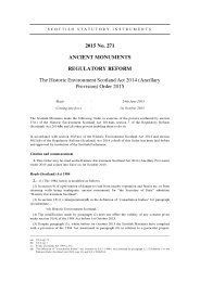 Historic Environment Scotland Act 2014 (Ancillary Provision) Order 2015