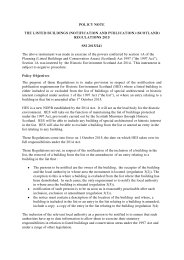 Policy Note to the Listed Buildings (Notification and Publication) (Scotland) Regulations 2015. SSI 2015/241