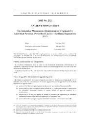 Scheduled Monuments (Determination of Appeals by Appointed Persons) (Prescribed Classes) (Scotland) Regulations 2015